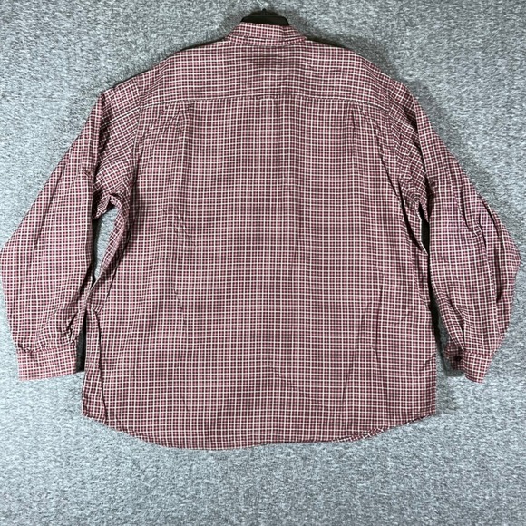 Gander MTN Plaid Button Up Shirt Long Sleeve Two‎ Pockets Marron Mens 2XL - Picture 8 of 8